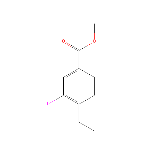 51885-91-7 methyl 4-ethyl-3-iodobenzoate chemical structure