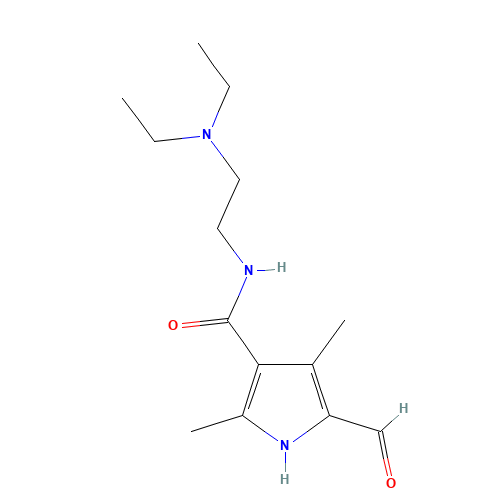 356068-86-5 N-(2-(Diethylamino)ethyl)-5-formyl-2,4-dimethyl-1H-pyrrole-3-carboxamide chemical structure