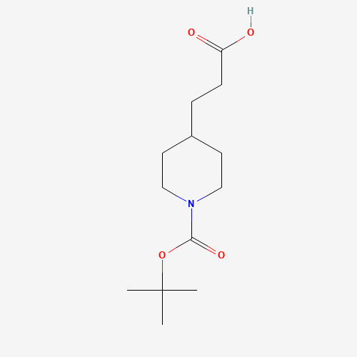 154775-43-6 1-BOC-PIPERIDIN-4-YLPROPIONIC ACID chemical structure