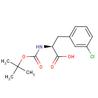 80102-25-6 (R)-N-BOC-3-Chlorophenylalanine chemical structure