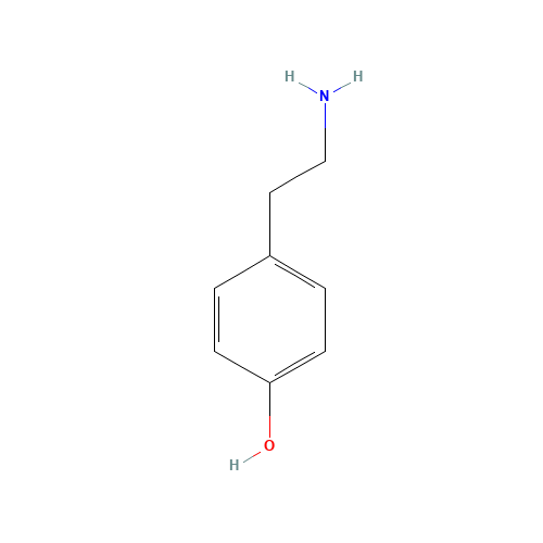 51-67-2 4-hydroxy-benzeneethanamin chemical structure