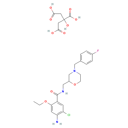 112885-42-4 Mosapride citrate chemical structure