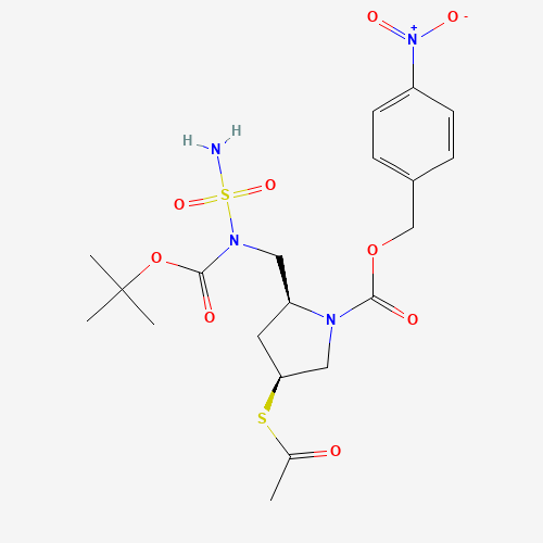 491878-06-9 ACS-PNZ-PYRROLIDYL-(BOC)-NSO2NH2 chemical structure
