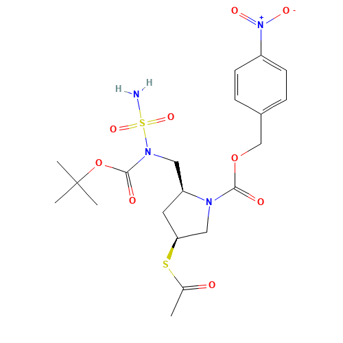 491878-06-9 ACS-PNZ-PYRROLIDYL-(BOC)-NSO2NH2 chemical structure