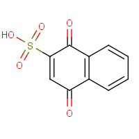 7045-83-2 1,4-dihydro-1,4-dioxo-2-naphthalenesulfonic acid sodium salt chemical structure
