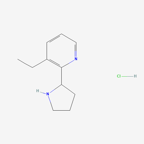 1150617-87-0 3-ethyl-2-(pyrrolidin-2-yl)pyridine hydrochloride chemical structure