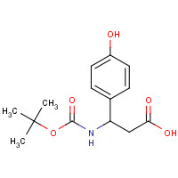 329013-12-9 BOC-(R)-3-AMINO-3-(4-HYDROXY-PHENYL)-PROPIONIC ACID chemical structure