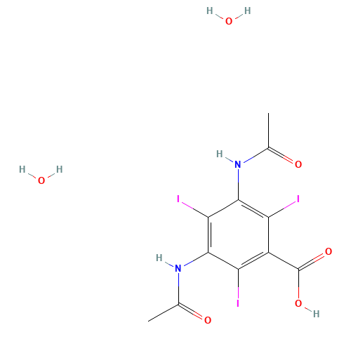 50978-11-5 3,5-Diacetamido-2,4,6-triiodobenzoic acid chemical structure