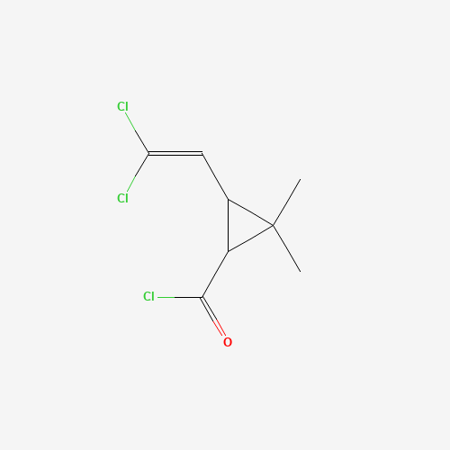 52314-67-7 3-(2,2-Dichlorovinyl)-2,2-dimethylcyclopropanecarbonyl chloride chemical structure