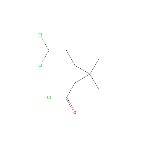 52314-67-7 3-(2,2-Dichlorovinyl)-2,2-dimethylcyclopropanecarbonyl chloride chemical structure