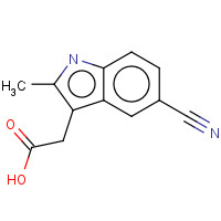 13218-36-5 5-Cyano-2-methylindole-3-acetic acid chemical structure