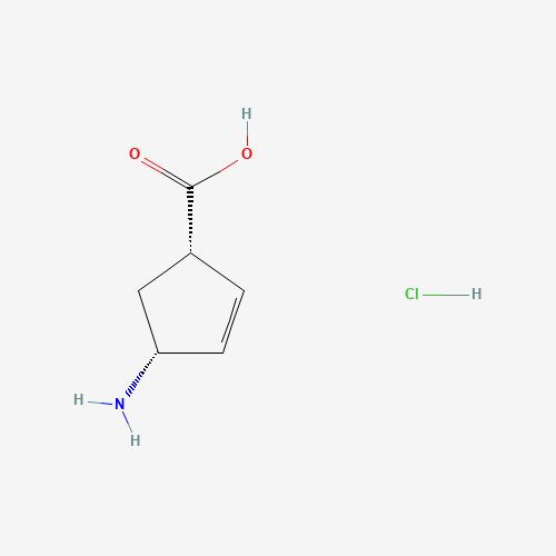 61865-62-1 (1S,4R)-4-AMINO-CYCLOPENT-2-ENECARBOXYLIC ACID HYDROCHLORIDE chemical structure