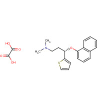132335-47-8 S-(+)-N,N-Dimethyl-3-(1-naphthoxy)-3-(2-thienyl)-1-propylamine oxalate chemical structure