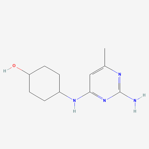 1184914-26-8 (1r,4r)-4-(2-amino-6-methylpyrimidin-4-ylamino)cyclohexanol chemical structure