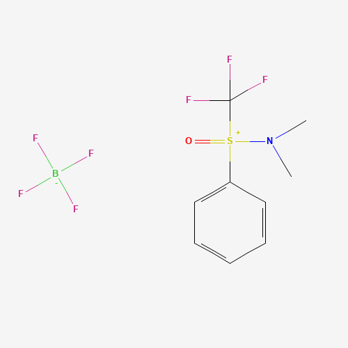 1046786-08-6 [(Oxido)phenyl(trifluoromethyl)-lambda4-sulfanylidene]dimethylammonium Tetrafluoroborate chemical structure