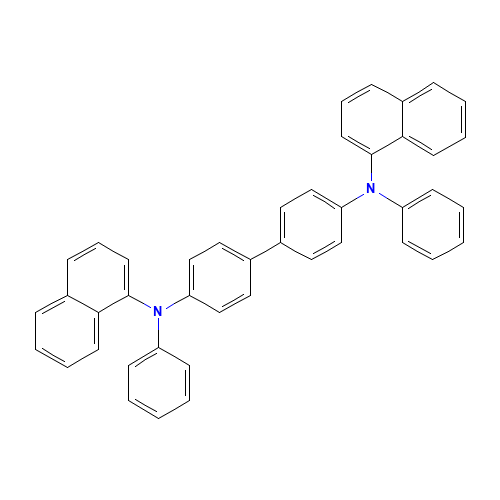 123847-85-8 N,N'-Bis-(1-naphthalenyl)-N,N'-bis-phenyl-(1,1'-biphenyl)-4,4'-diamine chemical structure