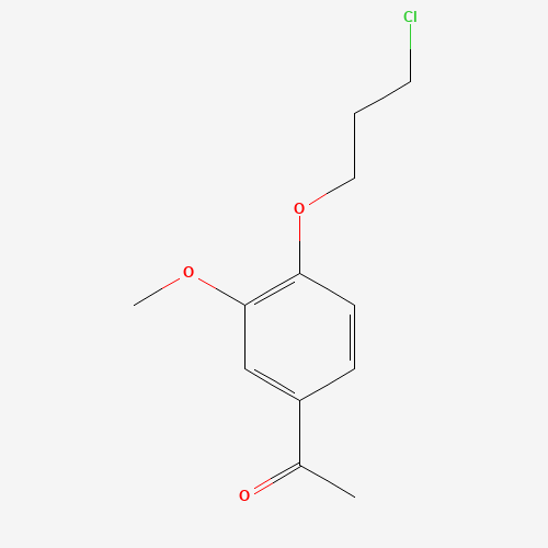 58113-30-7 4-(3-chloropropoxy)-3-methoxyacetophenone chemical structure