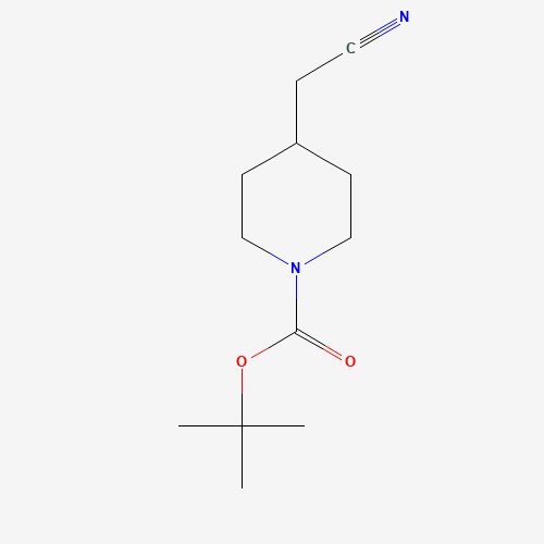 256411-39-9 (1-BOC-piperidin-4-yl)acetonitrile chemical structure