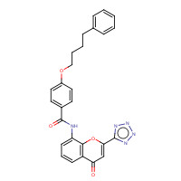 103177-37-3 4-Oxo-8-(4-(4-phenylbutoxy)benzoylamino)-2-(tetrazol-5-yl)-4H-1-benzopyran chemical structure