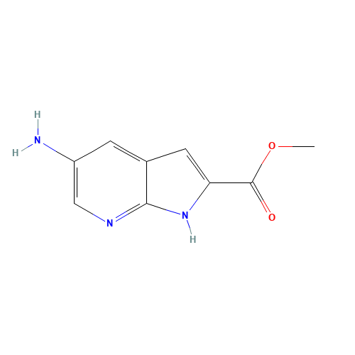 952182-18-2 methyl 5-amino-1H-pyrrolo[2,3-b]pyridine-2-carboxylate chemical structure