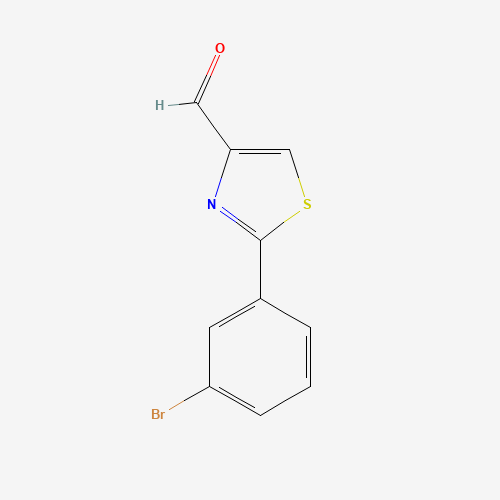 750624-69-2 2-(3-BROMO-PHENYL)-THIAZOLE-4-CARBALDEHYDE chemical structure
