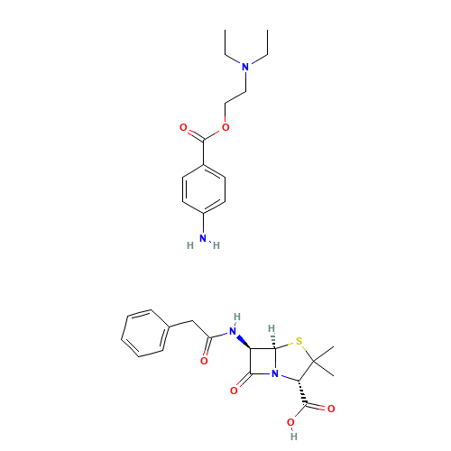 54-35-3 Procaine penicillin G chemical structure