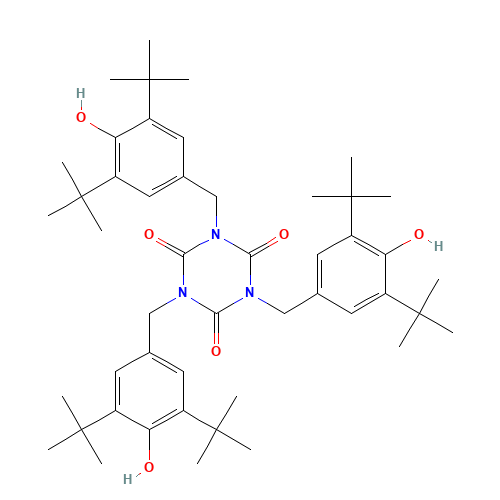 27676-62-6 Tris(3,5-di-tert-butyl-4-hydroxybenzyl) isocyanurate chemical structure