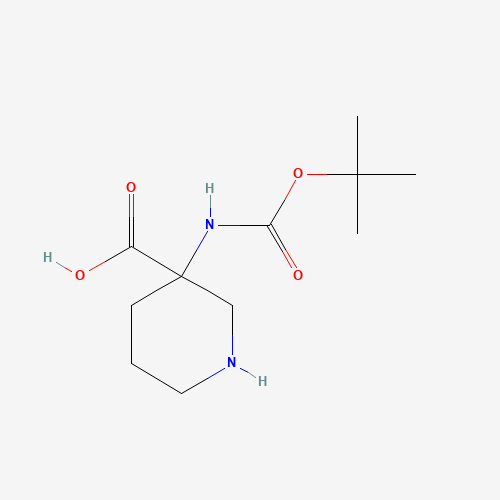 436867-71-9 3-(TERT-BUTOXYCARBONYLAMINO)PIPERIDINE-3-CARBOXYLIC ACID chemical structure
