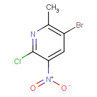 186413-75-2 2-Chloro-3-Nitro-5-Bromo-6-Picoline chemical structure