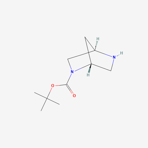 134003-84-2 (1R,4R)-tert-butyl 2,5-diazabicyclo[2.2.1]heptane-2-carboxylate hydrochloride chemical structure