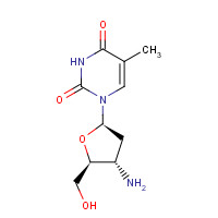52450-18-7 1-[(2R,4S,5S)-4-Amino-5-(hydroxymethyl)oxolan-2-yl]-5-methylpyrimidine-2,4-dione chemical structure