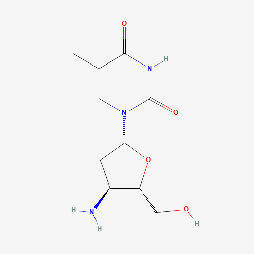 52450-18-7 1-[(2R,4S,5S)-4-Amino-5-(hydroxymethyl)oxolan-2-yl]-5-methylpyrimidine-2,4-dione chemical structure