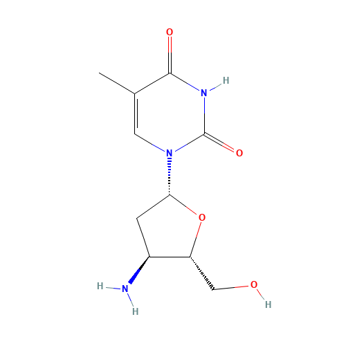 52450-18-7 1-[(2R,4S,5S)-4-Amino-5-(hydroxymethyl)oxolan-2-yl]-5-methylpyrimidine-2,4-dione chemical structure