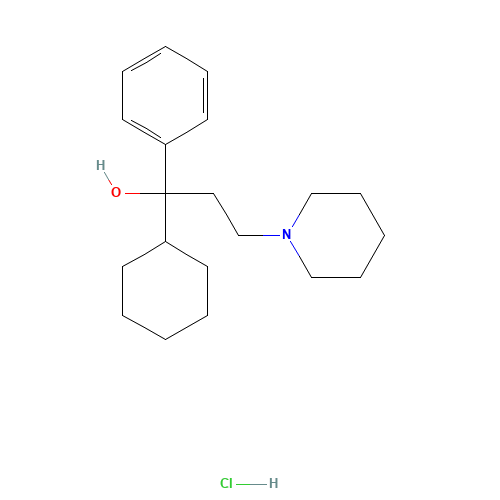 52-49-3 Benzhexol hydrochloride chemical structure