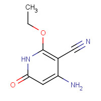 102266-59-1 3-PYRIDINECARBONITRILE,4-AMINO-2-ETHOXY-1,6-DIHYDRO-6-OXO- chemical structure