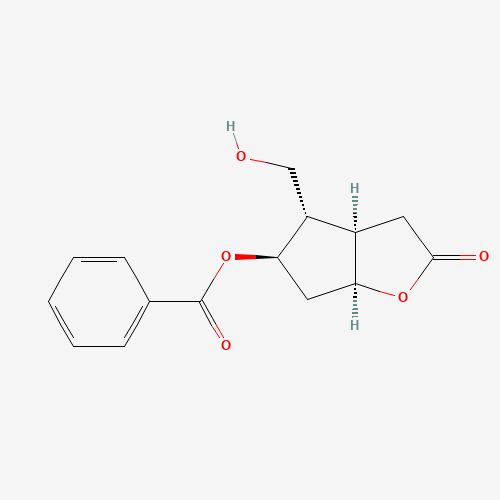 39746-00-4 (3aR,4S,5R,6aS)-(-)-5-(Benzoyloxy)-hexahydro-4(-hydroxymethyl)-2H-cyclopenta[b]furan-2-one chemical structure