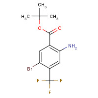 85644-59-3 tert-butyl 2-amino-5-bromo-4-(trifluoromethyl)benzoate chemical structure