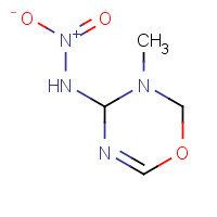 153719-38-1 3,6-Dihydro-3-methyl-N-nitro-2H-1,3,5-oxadiazin-4-amine chemical structure