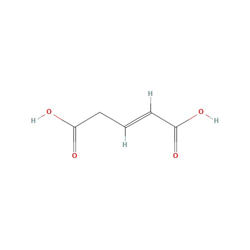1724-02-3 Pent-2-ene-1,5-dioic acid chemical structure
