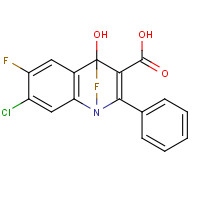 98105-79-4 1-(p-Fluoro-phenyl-6-fluoro-7-chloro-4-oxo-3-quinolinecarboxylic acid chemical structure