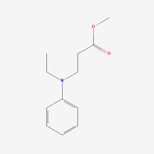 21608-06-0 N-ETHYL-N-METHOXYCARBONYLETHYL ANILINE chemical structure