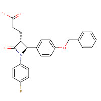 204589-82-2 (3R,4S)-1-(4-Fluorophenyl)-2-oxo-4-[4-(benzyloxy)phenyl]-3-azetidinepropanoic acid chemical structure