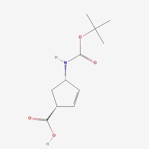 108999-93-5 (+)-(1R,4S)-N-BOC-4-AMINOCYCLOPENT-2-ENECARBOXYLIC ACID chemical structure