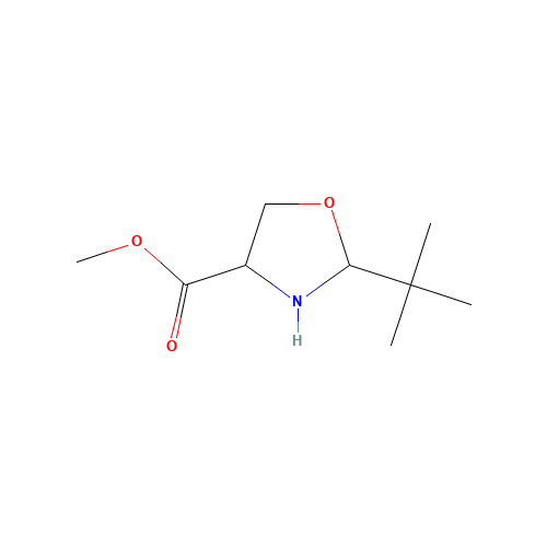 159970-67-9 methyl 2-tert-butyloxazolidine-4-carboxylate chemical structure