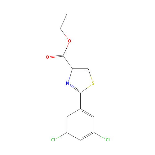 132089-38-4 ethyl 2-(3,5-dichlorophenyl)thiazole-4-carboxylate chemical structure