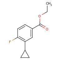 1063733-84-5 ethyl 3-cyclopropyl-4-fluorobenzoate chemical structure