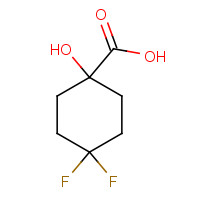 1075221-15-6 4,4-difluoro-1-hydroxycyclohexanecarboxylic acid chemical structure
