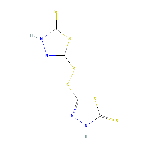 72676-55-2 5,5'-dithiodi-1,3,4-thiadiazole-2(3H)-thione chemical structure