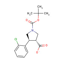 939757-93-4 1-[(TERT-BUTYL)OXYCARBONYL]-4-(2-CHLOROPHENYL)PYRROLINE-3-CARBOXYLIC ACID chemical structure