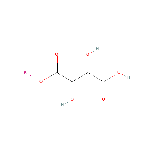 868-14-4 L(+)-Potassium hydrogen tartrate chemical structure